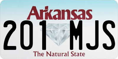 AR license plate 201MJS