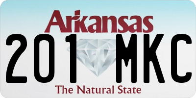 AR license plate 201MKC