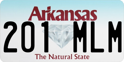 AR license plate 201MLM