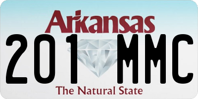 AR license plate 201MMC