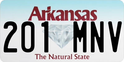 AR license plate 201MNV