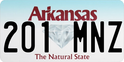 AR license plate 201MNZ