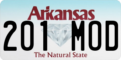 AR license plate 201MOD