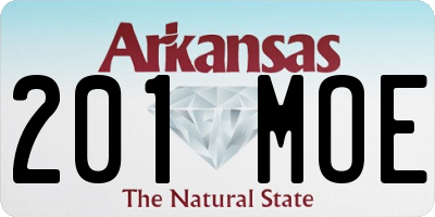 AR license plate 201MOE