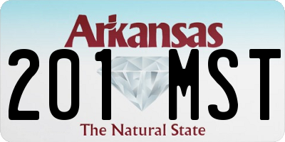 AR license plate 201MST