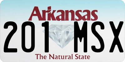 AR license plate 201MSX