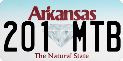 AR license plate 201MTB