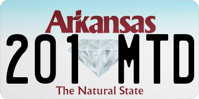 AR license plate 201MTD