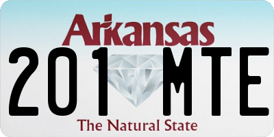 AR license plate 201MTE