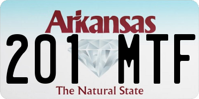 AR license plate 201MTF