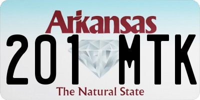 AR license plate 201MTK
