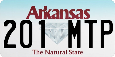 AR license plate 201MTP
