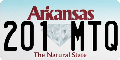 AR license plate 201MTQ