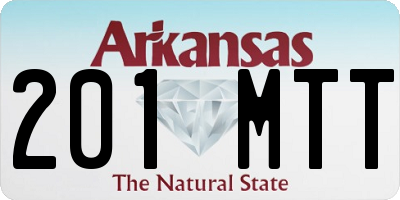 AR license plate 201MTT