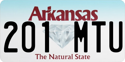 AR license plate 201MTU