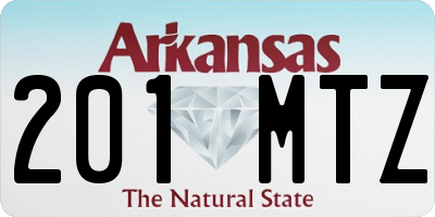AR license plate 201MTZ