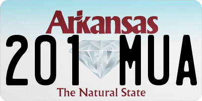 AR license plate 201MUA