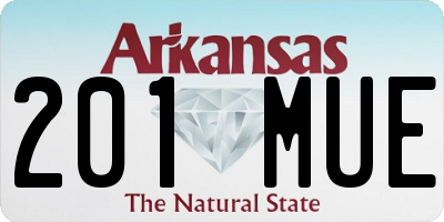 AR license plate 201MUE