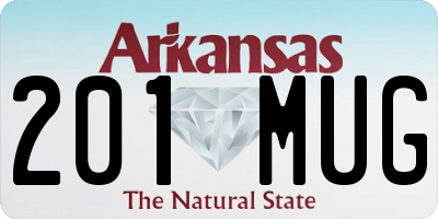 AR license plate 201MUG