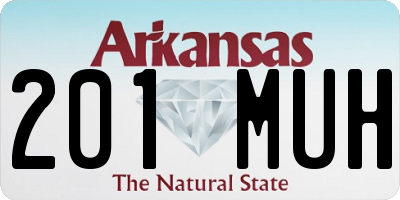 AR license plate 201MUH