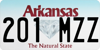 AR license plate 201MZZ