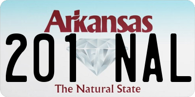 AR license plate 201NAL