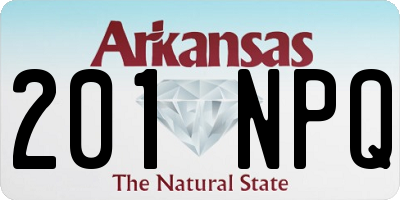 AR license plate 201NPQ