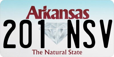 AR license plate 201NSV