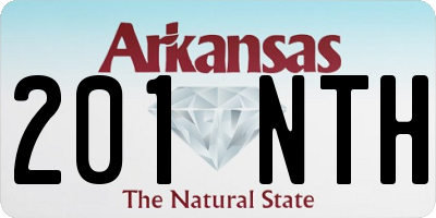 AR license plate 201NTH