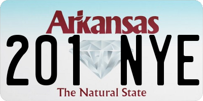 AR license plate 201NYE
