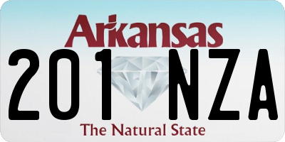 AR license plate 201NZA