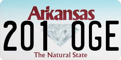 AR license plate 201OGE