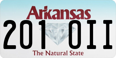 AR license plate 201OII