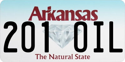 AR license plate 201OIL