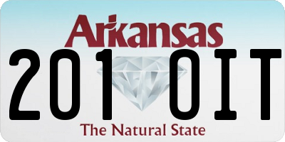 AR license plate 201OIT