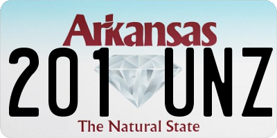AR license plate 201UNZ