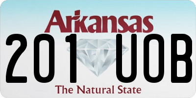 AR license plate 201UOB