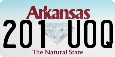AR license plate 201UOQ