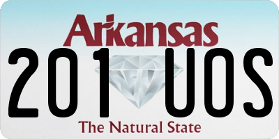 AR license plate 201UOS