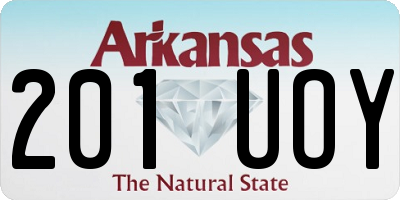 AR license plate 201UOY