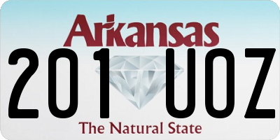 AR license plate 201UOZ