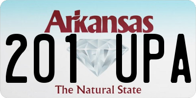 AR license plate 201UPA