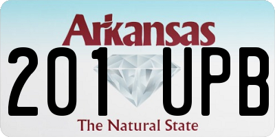AR license plate 201UPB