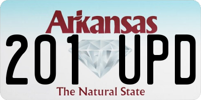AR license plate 201UPD