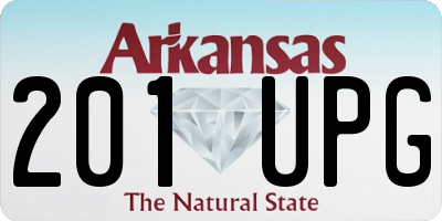 AR license plate 201UPG