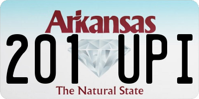 AR license plate 201UPI