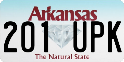 AR license plate 201UPK