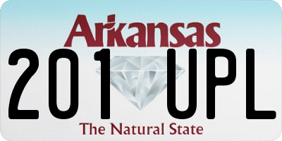 AR license plate 201UPL