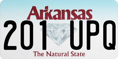 AR license plate 201UPQ