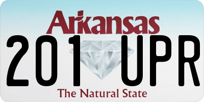 AR license plate 201UPR